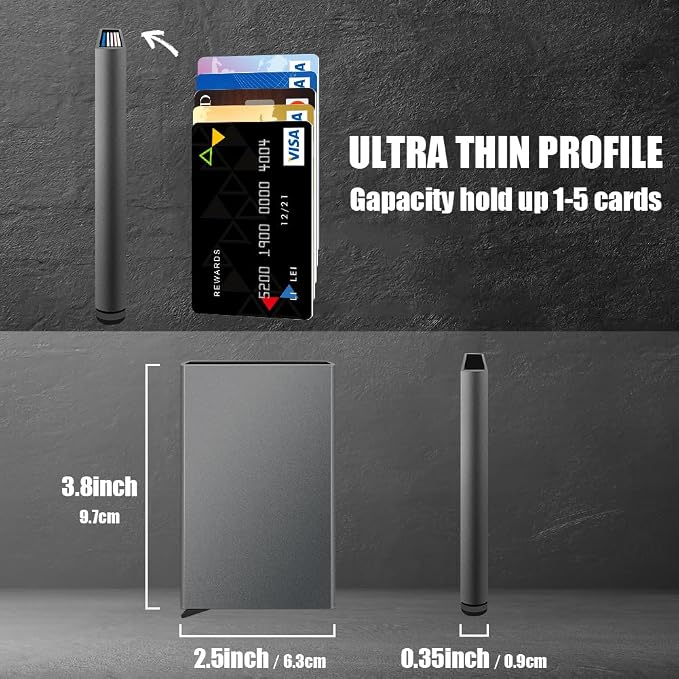 FurArt Slim Minimalist Wallet RFID Credit Card Holder - Image 3