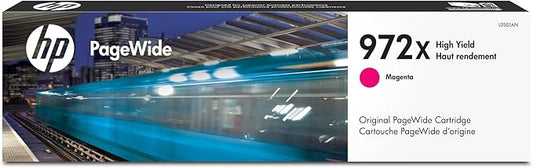 HP 972X PageWide High Yield Magenta Ink Cartridge for HP Printers | Works with Printer Series: PageWide Pro 452, 477, 552dw, 577 | L0S01AN-DeskLoop Office