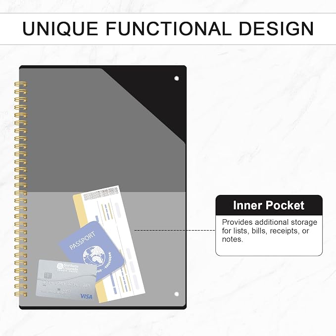 Daily Planner Undated, To-Do List Notebook, 80 Pages | Spiral Appointment - Image 4