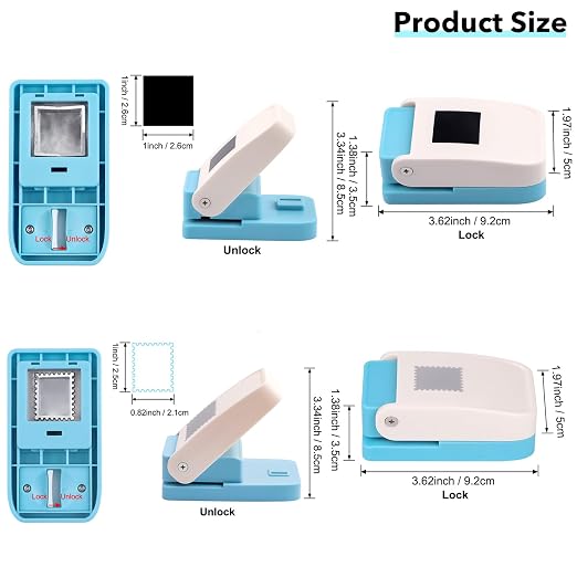 BAOFALI 2Pcs/Set 1X0.8inch Rectangular Postage Stamp - Image 2