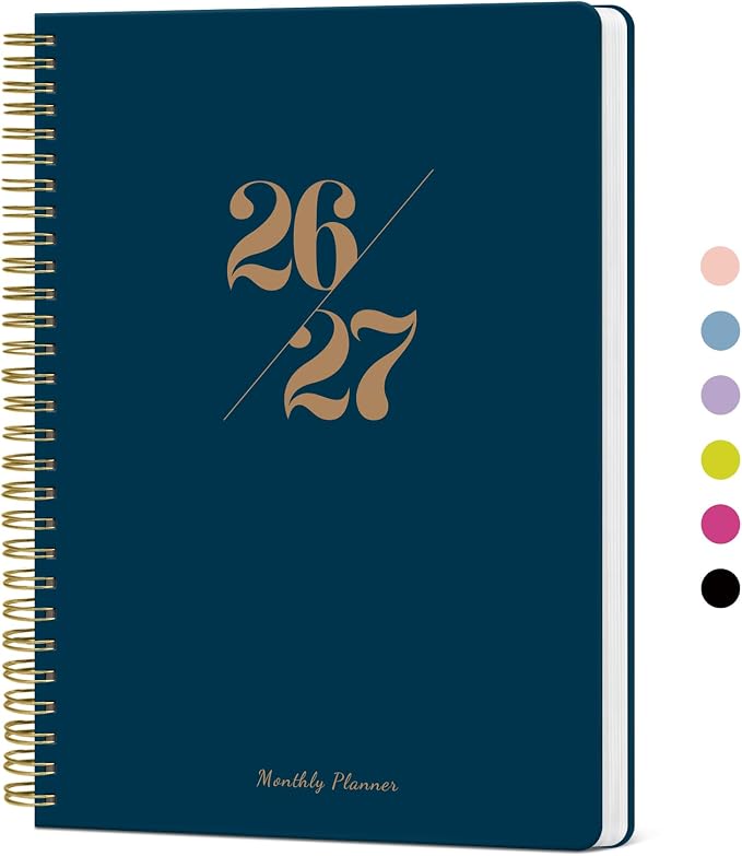Monthly Planner 2026-2027, 18 Months Calendar Planner 2026-2027, Runs from July by Taja