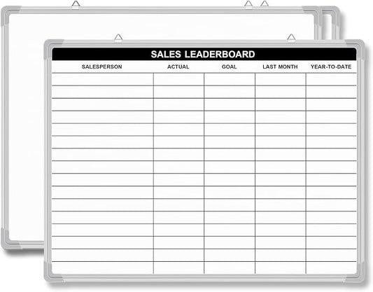 Lined Whiteboard Blank Grid Aluminum Frame Dry Erase Board Reusable Wall by Unknown