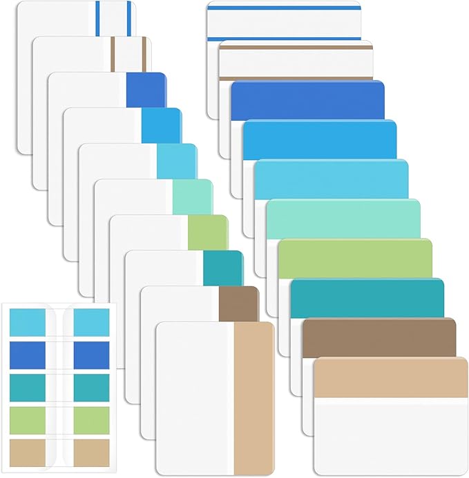 Mr. Pen- Sticky Index Tabs, 500 Pcs, 21 Sets, Colorful Sticky Tabs for Notebooks, Page Markers, Page Tabs for Binders, Page Tabs Sticky Tabs for Books, Notebook Tabs, Book Sticky Tabs for Notebooks-DeskLoop Office