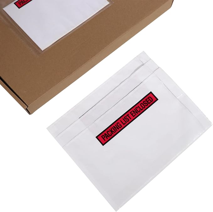 iMailer - 10 Pack 7.5x5.5 inches Packing List Enclosed Envelopes by iMailer
