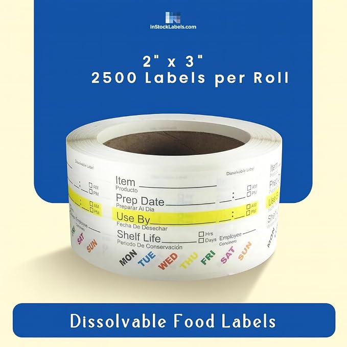 InStockLabels Dissolvable Food Labels - Image 2