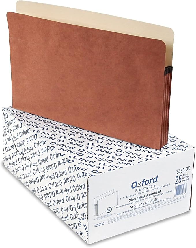 Pendaflex File Pocket, 3-1/2-Inch Expansion, Legal Size, 25 per Box - Image 2