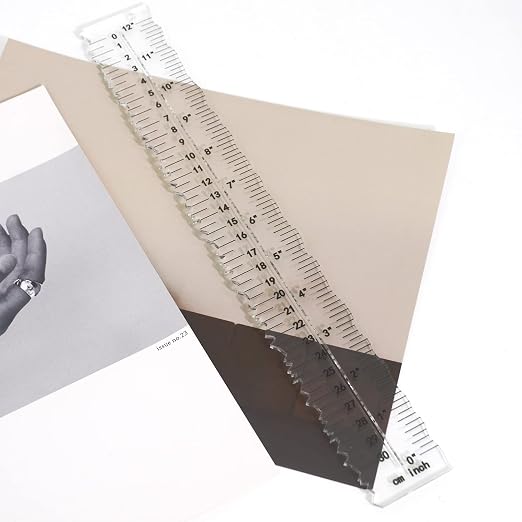 Acrylic Paper Tearing Ruler Craft Ruler by UPTTHOW
