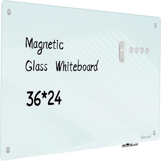 Magnetic Glass Whiteboard by Unknown