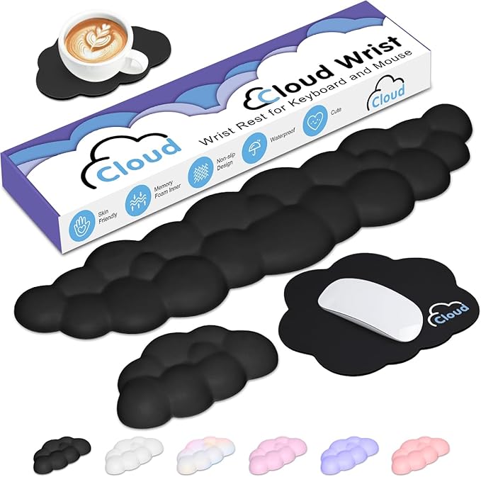Cloud Wrist Rest Keyboard Palm Rest by YAMJUG