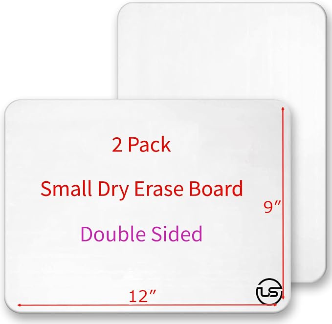 Small Dry Erase Board 9x12 – Mini White Board by UltimateStationery