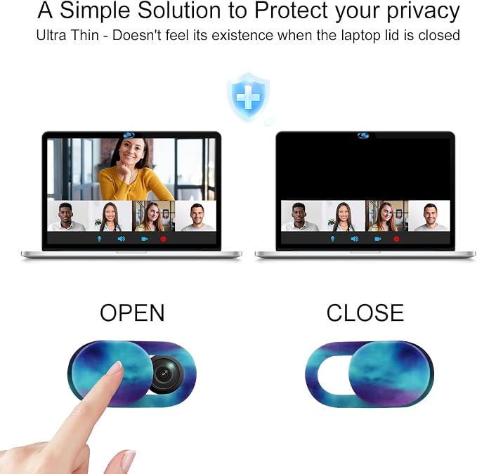 Camera Cover Slide 3 Packs, Webcam Cover Ultra Thin Sticker Privacy Protector - Image 2