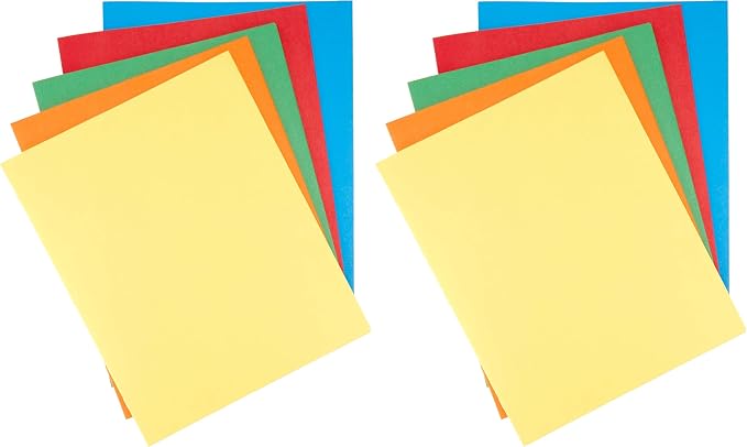 Amazon Basics Twin Pocket File Folders by AmazonBasics