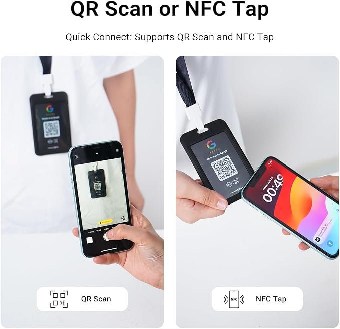 HotLabel Review Card 5-Pack + For Boosting Business Reviews + Black + NFC Tap & - Image 4