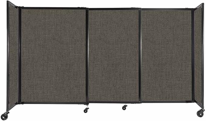 Versare Straightwall Sliding Portable Wall Partition | Freestanding Office by VERSARE
