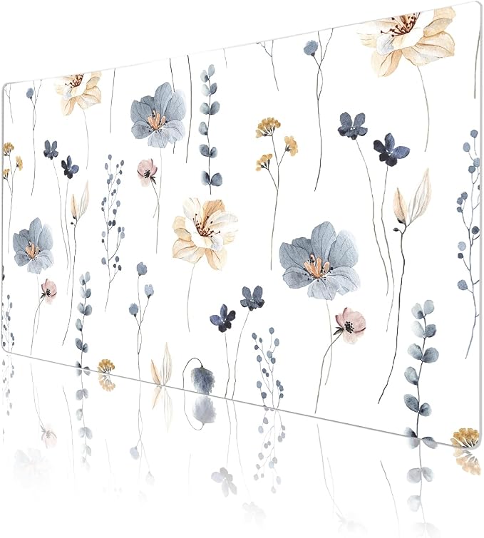 QIYI Large Mouse Pad, Floral Desk Mat - Image 4