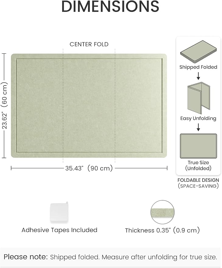 Fluxynara Bulletin Board, 35.4" x 23.6" Cork Board Alternative - Image 2