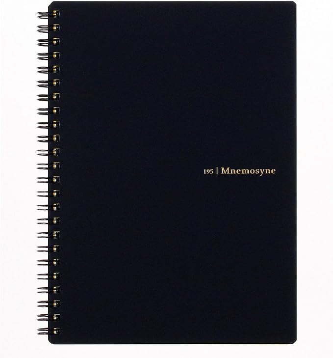 Maruman Mnemosyne Dot Grid Notebook- A5, 8.27" x 6.34", 80 Sheets / 160 Pages by Maruman