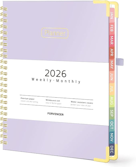 Forvencer 2026 Planner, Hardcover Calendar Planner Weekly and Monthly, Jan 2026 by Forvencer