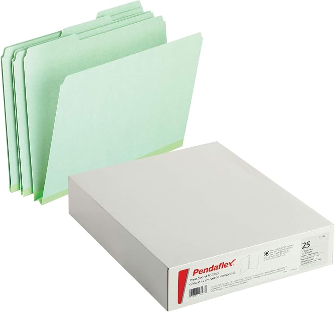 Pendaflex 17167 Pressboard Expanding File Folders, 1/3 Cut Top Tab - Image 2