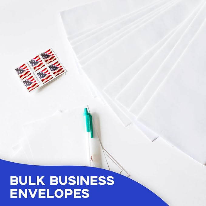 Goefun 50 PCS White Catalog Envelopes 6x9, Self Seal 100 GSM Manila Envelopes - Image 6