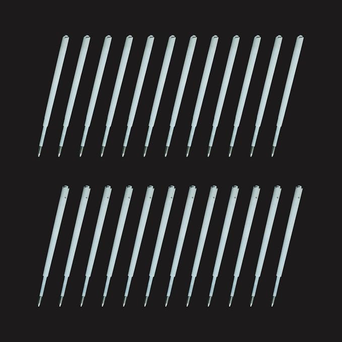 U-RIGHT 24 Pcs Ballpoint Pen Refills 1.0 mm Point Black Ink by U-RIGHT