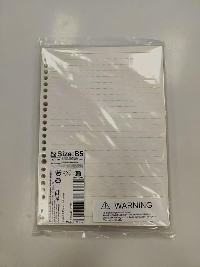 Zelten 6 Pack A5 6 Holes Binder Name Card Holder Plastic Business Card - Image 2