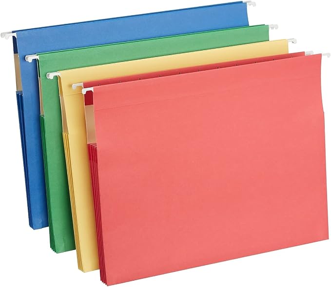 Staples Hanging File Folders, Letter Size, 3.5" Expansion, Heavy‑Duty by Staples