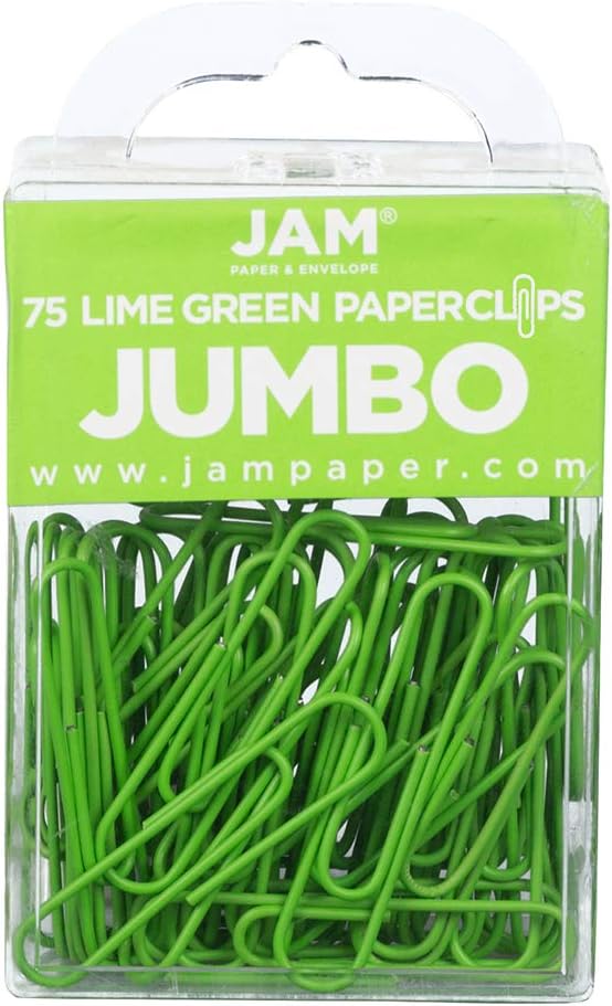 JAM PAPER Colorful Jumbo Paper Clips by JAMPaper