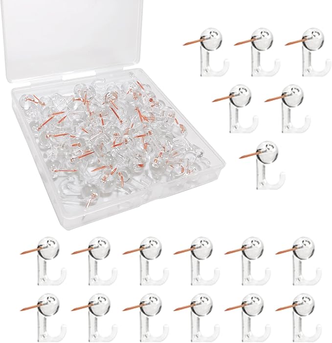 Push Pin Hooks, Decorative Push Pin Hooks by Hovesty