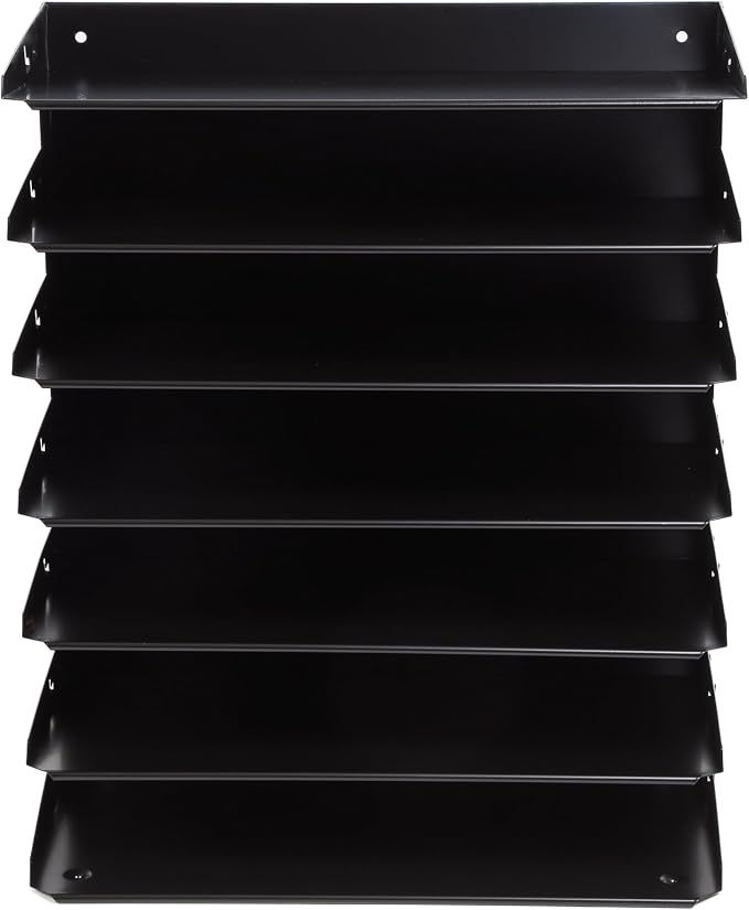 Huron Desktop Horizontal 7-Slot Legal File Binder Organizer Storage Letter Tray - Image 6