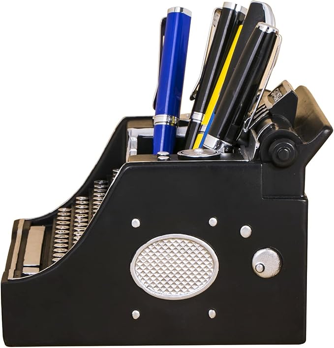 Retro Typewriter Pen Holder Desk Organizers - Image 4