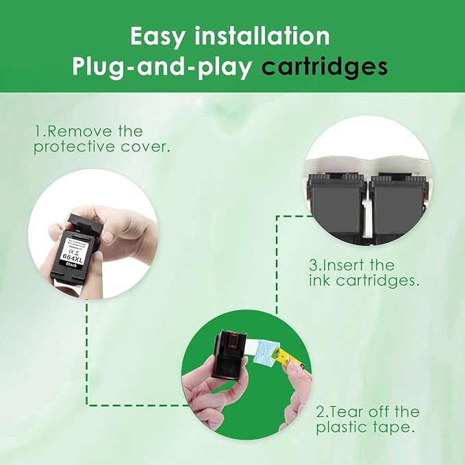 664XL Ink Cartridge Replacement for 664 664XL 664 XL Ink Cartridges Black and Color for DeskJet Ink Advantage 1115 2135 2138 3635 3636 3638 4535 4536 4538 4675 4676 4678 Printer Ink 2 Black-DeskLoop Office