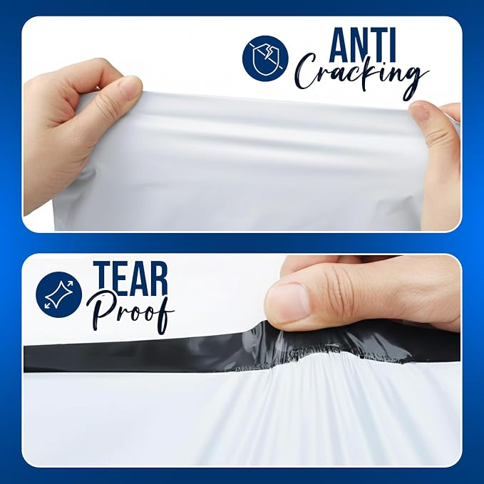 Shippozz 9x12 Poly Mailers 100 Pack, Durable Waterproof Polymailers - Image 7