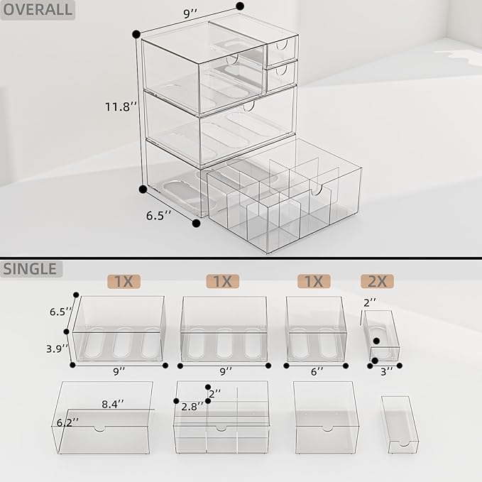 Desk Organizer Set, DIY Craft & Vertical Space Saving, Stationery, Jewelry - Image 3