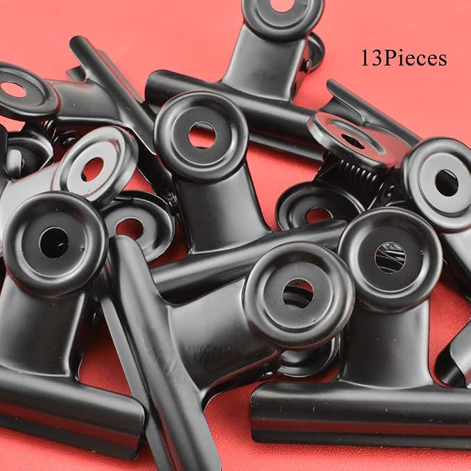 HAHIYO 2inch Black Bulldog Clips Metal File Hinge Binder Clips Clamps Save - Image 5