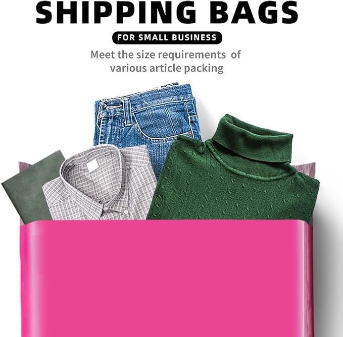 POLYSELLS 200 pcs 24x24 Inches Pink Poly Mailers Shipping Envelopes, Strong - Image 7