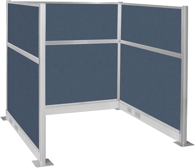 Versare Pre-Configured Hush Panel Electric Cubicle | Workstation Divider Walls | Cubicle Privacy Panels | Office Partition Walls-DeskLoop Office