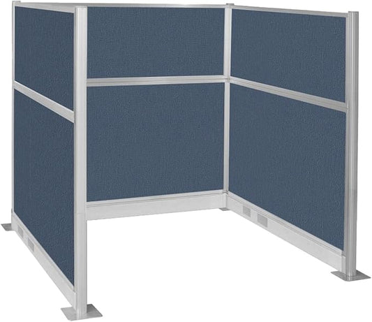Versare Pre-Configured Hush Panel Electric Cubicle | Workstation Divider Walls | Cubicle Privacy Panels | Office Partition Walls-DeskLoop Office