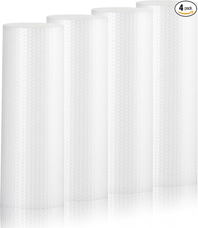 12 in x 60 ft Clear Bubble Cushioning Wrap, 4Roll Protective Bubble Packing Roll by SEUNGCH