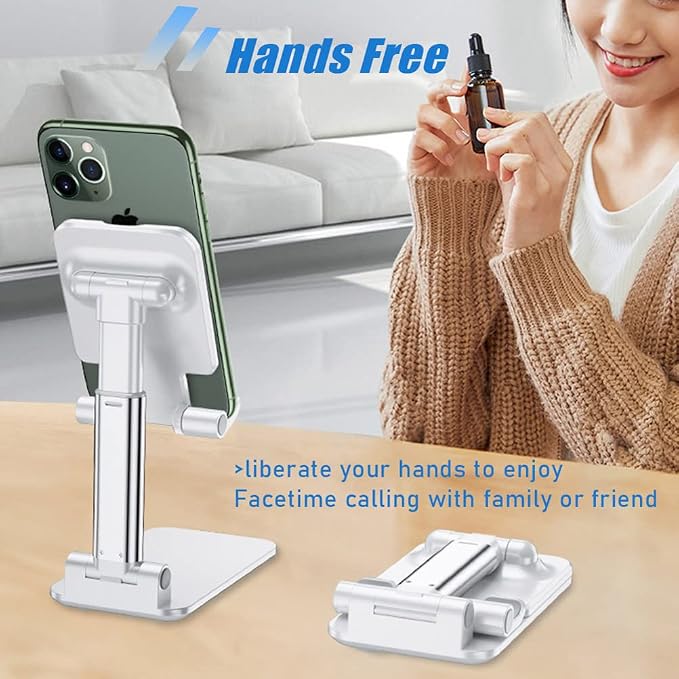 2 Pcs MT-6 Cell Phone Holder, Adjustable Angle and Height, Anti-Slip Silicone - Image 3