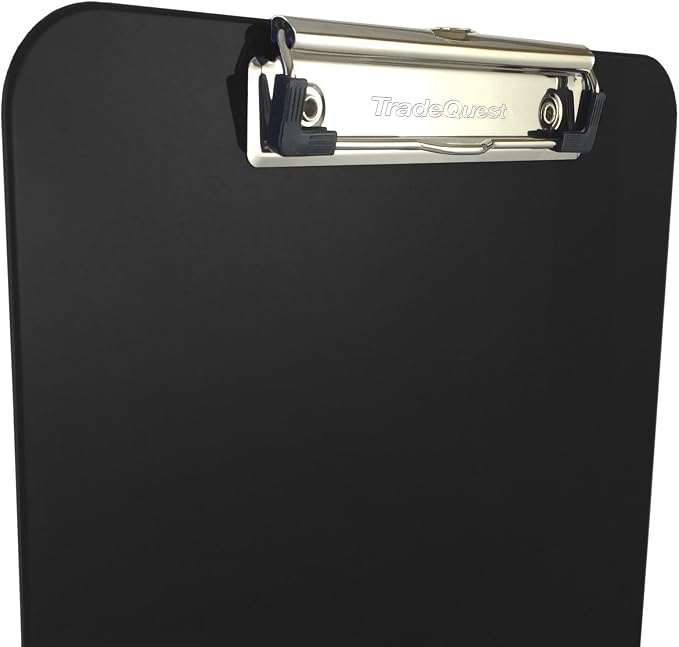 Trade Quest Plastic Clipboard Opaque Color Letter Size Low Profile Clip - Image 2