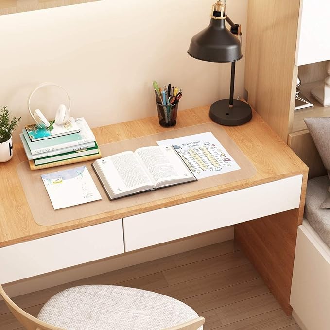 NATRKE Clear Desk Mat Pad, 27.6"x15.7" Large Transparent Computer Desk Mat - Image 7