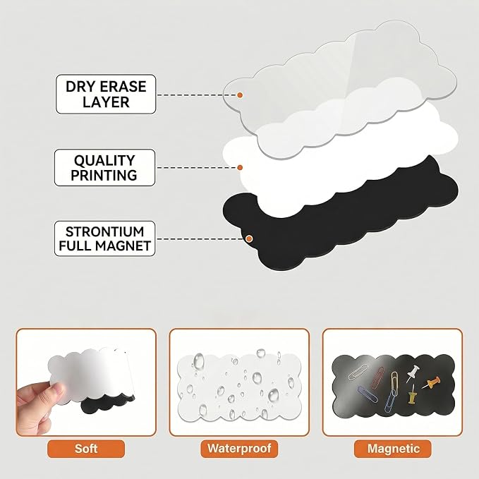 Magnetic Dry Erase Labels 54 Pack - Image 5