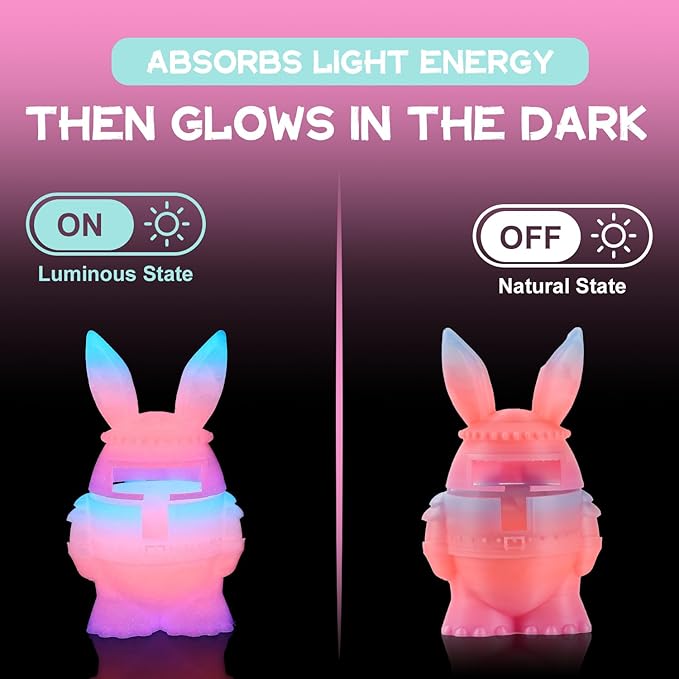 LOVOON 3D Printer Filament Luminous Glow Rainbow PLA, Magic irradiative 3D PLA - Image 2