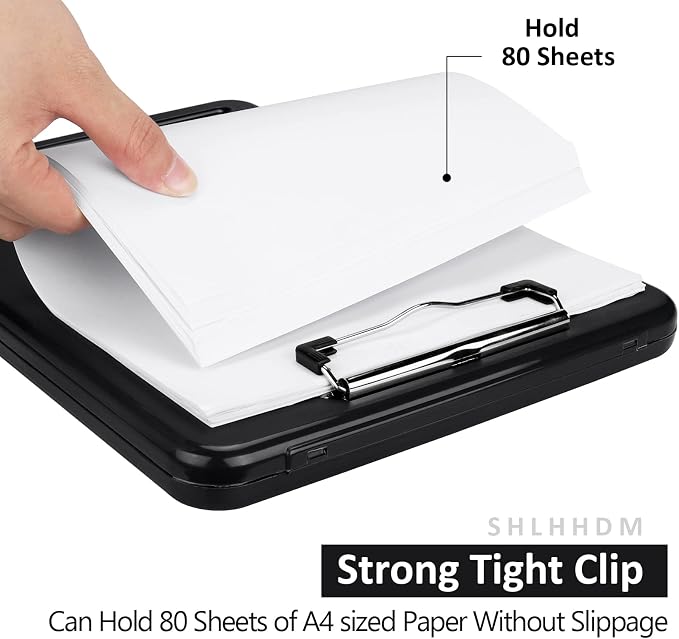 Clipboard with Storage, Storage Clipboard with Clip, Clipboards Foldable - Image 3