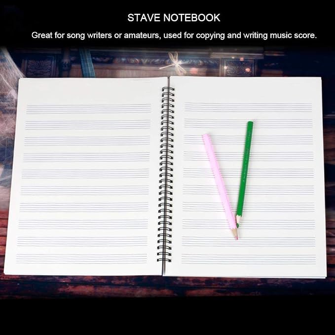 Blank Sheet Music Composition Notebooks 100 Pages Stave Notebook, Musical - Image 5