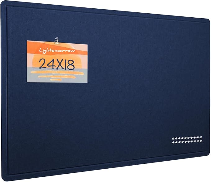 Lightomorrow Bulletin Board, 24 x 18 inches Felt Board Decorative Pin Board by Lightomorrow
