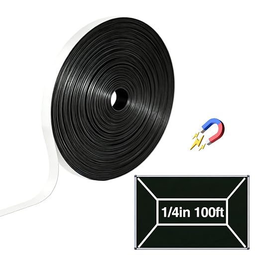 CHUNNIAO White Magnetic Tape for Classroom Chalkboard, Fine Line Magnet by CHUNNIAOUSMARKET