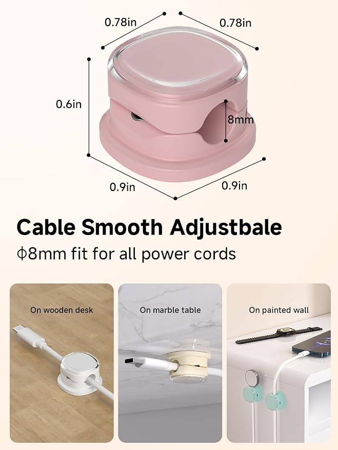 Magnetic Cable Clips, Adjustable Cord Holder Management, Adhesive Wire Keeper - Image 3