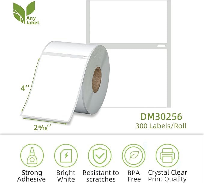 Compatible 2-5/16" x 4" Direct Thermal Labels Replacement - Image 2